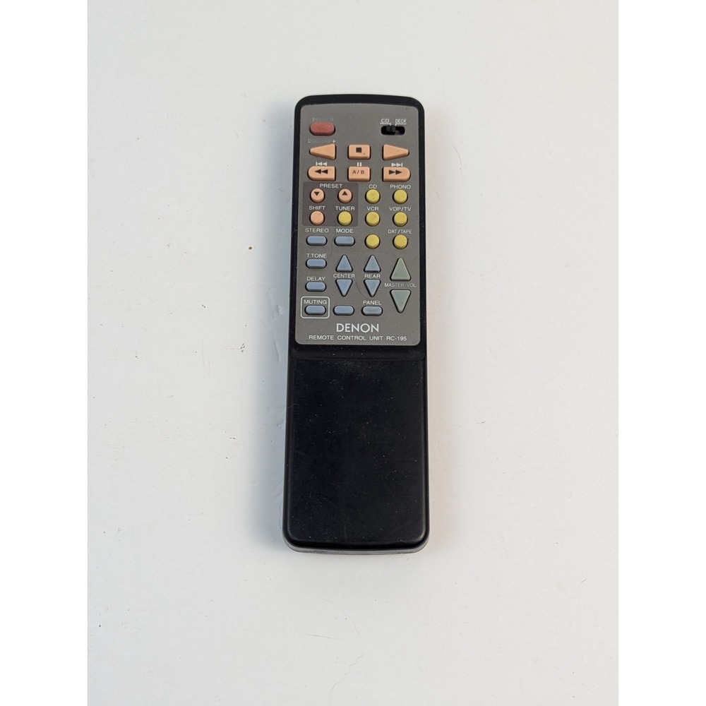 Denon RC-195 OEM‎ Remote Control for AVR-30 AVR-50 AVR-600 AVR-900 Tested